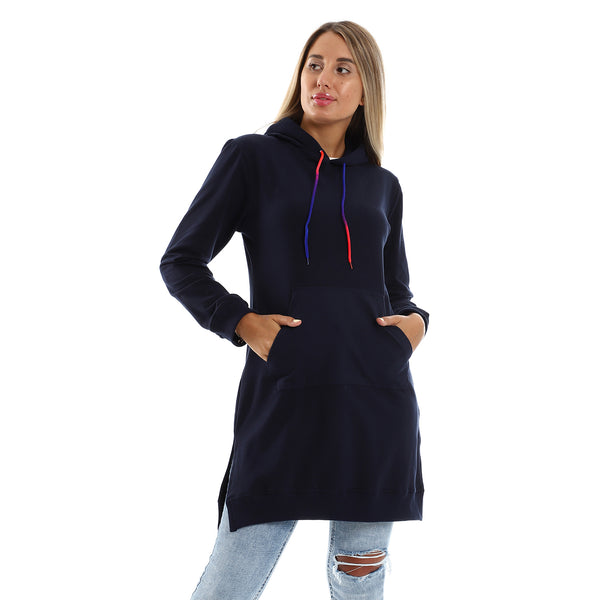 navy_blue_hooded_neck_with_drawstring_long_hoodie