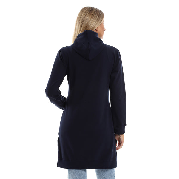 navy_blue_hooded_neck_with_drawstring_long_hoodie
