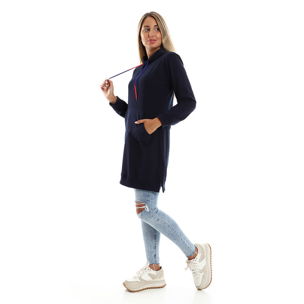 navy_blue_hooded_neck_with_drawstring_long_hoodie