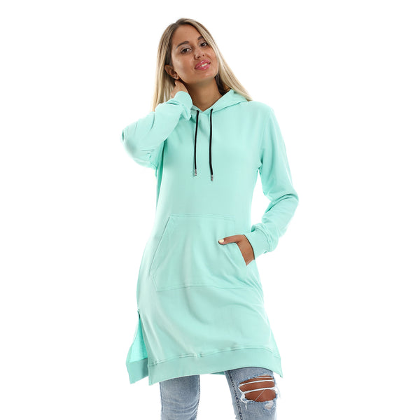 aquamarine_solid_slip_on_long_hoodie