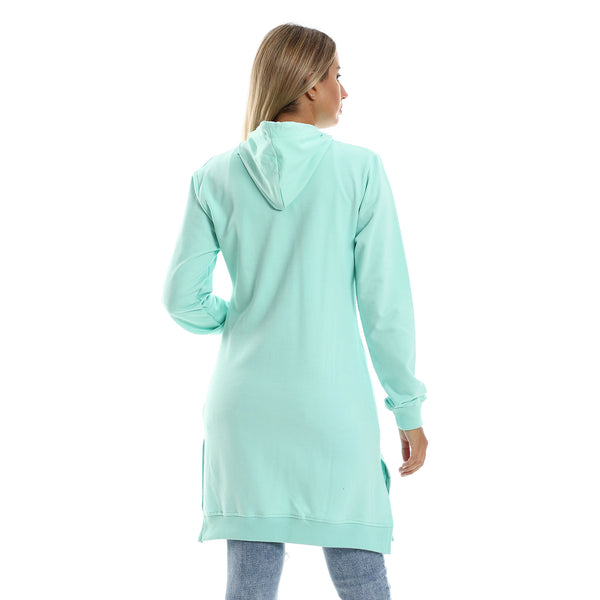 aquamarine_solid_slip_on_long_hoodie