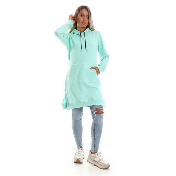 aquamarine_solid_slip_on_long_hoodie