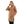 Solid Long Sleeves Light Brown Zipped Sweatshirt