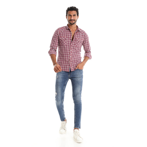 plaid_buttoned_shirt_with_pockets_-_red-_blue_-_white