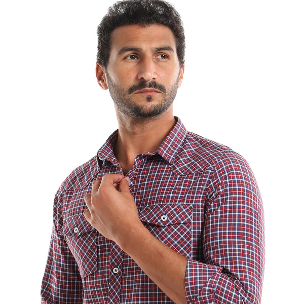 tartan_men_buttoned_down_shirt_-_maroon-_navy_-_white