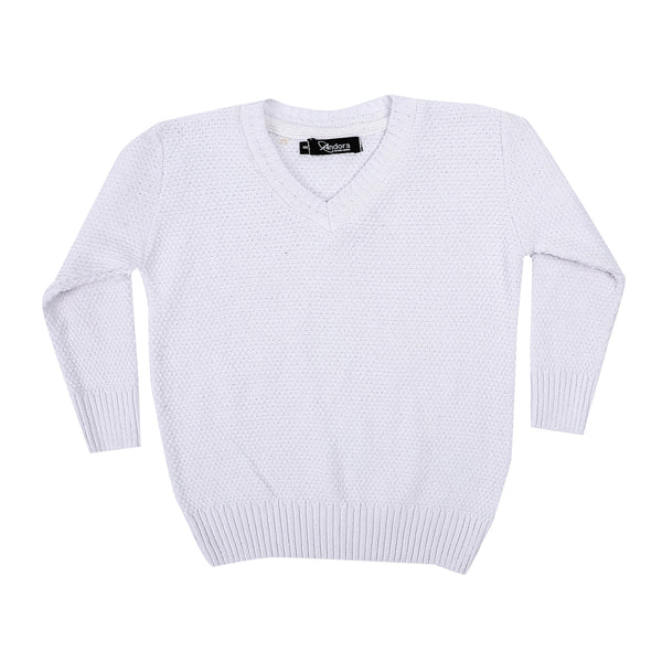 Solid_Knitted_Pullover_-_Off_White