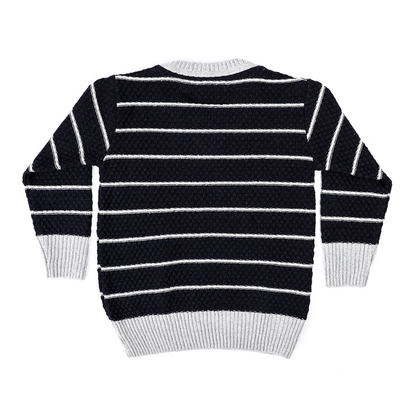 Striped_V_Neck_Pullover_-_Navy_Blue