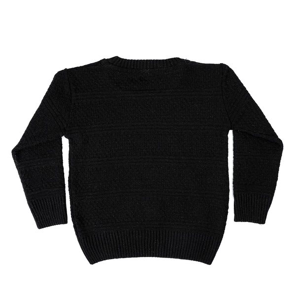 Boys_Black_Slip_On_Casual_Knitted_Pullover