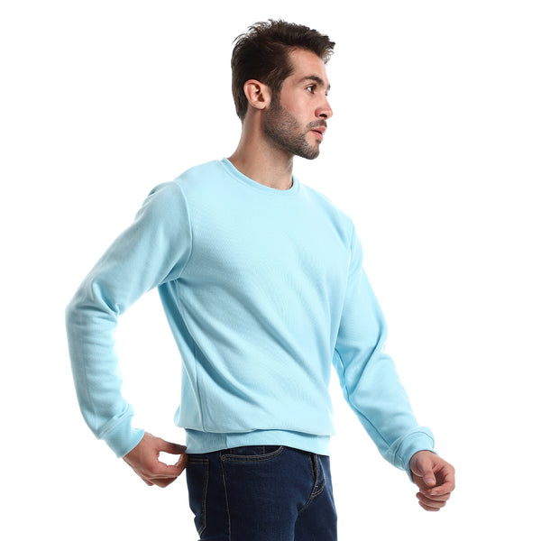 Regular Fit Coziness Sky Blue Sweatshirt