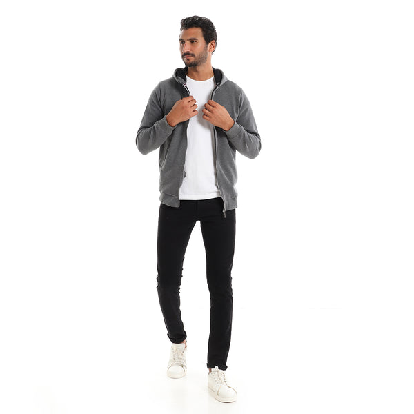 long_sleeves_plain_hooded_sweatshirt