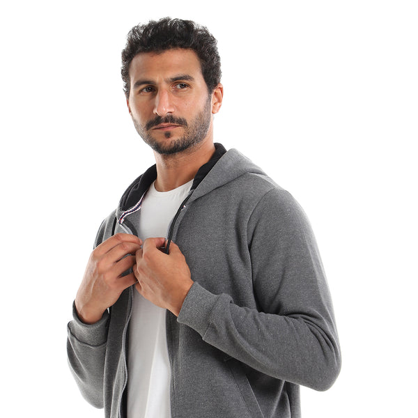 long_sleeves_plain_hooded_sweatshirt