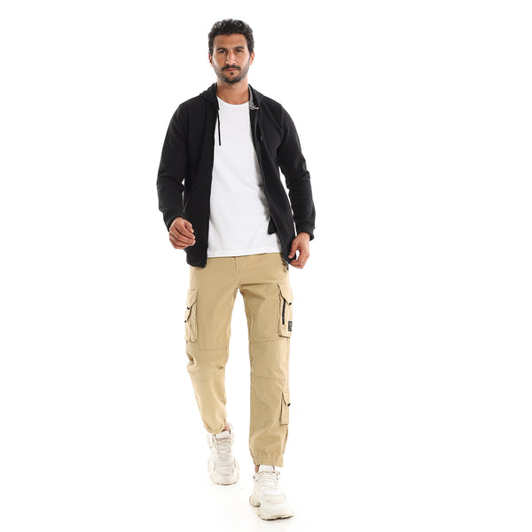 Plain_Black_Full_Front_Zipper_Closure_Sweatshirt