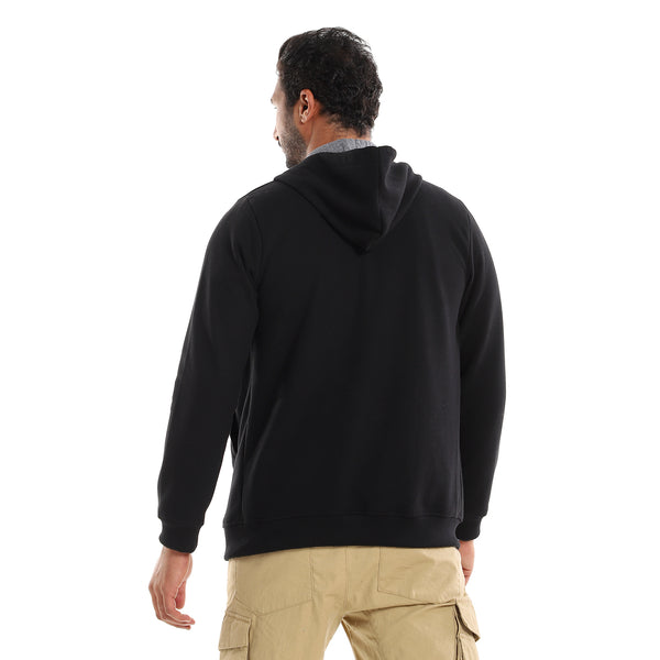 Plain_Black_Full_Front_Zipper_Closure_Sweatshirt