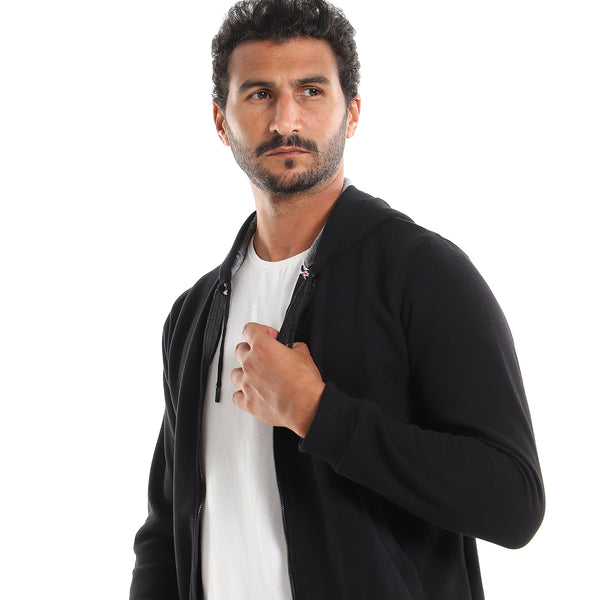 Plain_Black_Full_Front_Zipper_Closure_Sweatshirt