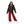 تحميل الصورة في عارض المعرض ، Quilted Double Face Girls Jacket With Adjustable Hood - Black &amp; Red
