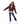 double_face_quilted_girls_jacket_with_portable_hood_-_maroon_-_dark_grey