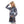 Load image into Gallery viewer, Long Sweatshirt With Middle Drawstrings - Navy Blue, Red &amp; Black
