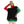 Load image into Gallery viewer, Colorful Turtle Neck Pullover - Black, Fuchsia &amp; Green
