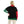 Load image into Gallery viewer, Colorful Turtle Neck Pullover - Black, Fuchsia &amp; Green
