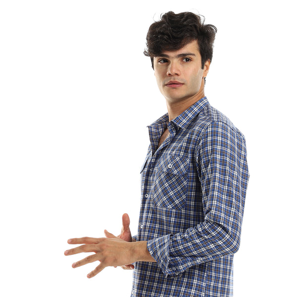 royal_blue_checkered_shirt_with_two_front_pockets