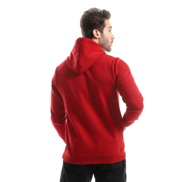 side_printing_kangaroo_pocket_hoodie_-_burgundy