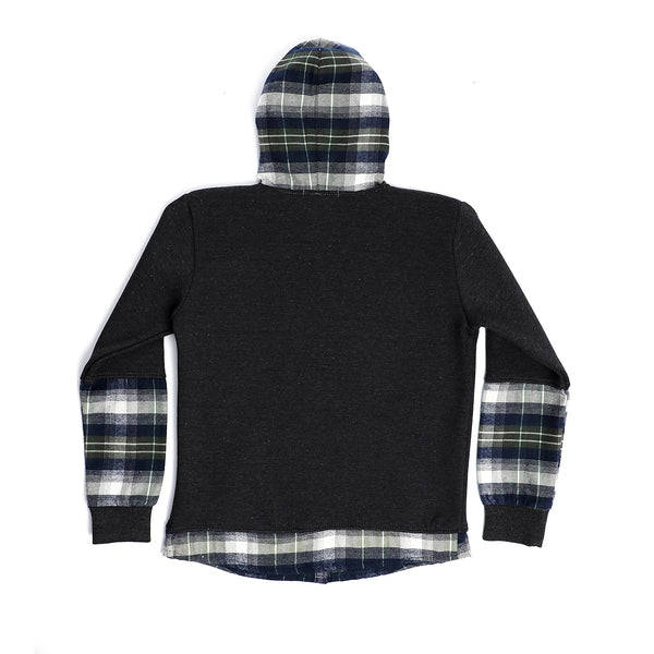 Heather Dark Grey Boys Comfy Hoodie - Dark Grey