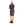 Load image into Gallery viewer, Heather Patterned Midi Dress With Long Sleeves - Purple &amp; Black
