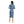 تحميل الصورة في عارض المعرض ، Chest Zipper Fully Ribbed Knee Length Heather Blue Dress
