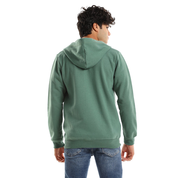 hooded_long_sleeves_plain_side_pockets_sweatshirt_-_green