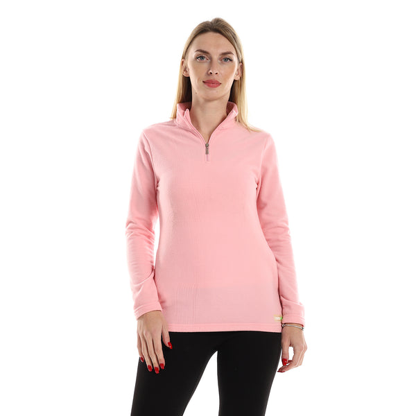 Side_Pockets_Long_Sleeves_Women_Sweater_-_Rose