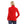 تحميل الصورة في عارض المعرض ، Long Sleeved Wool Sweatshirt With Zipped Neck - Red

