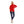 Load image into Gallery viewer, Long Sleeved Wool Sweatshirt With Zipped Neck - Red
