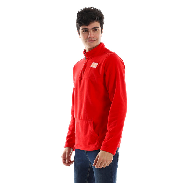 Kangroo_Pockets_Long_Sleeves_Sweater_-_Red
