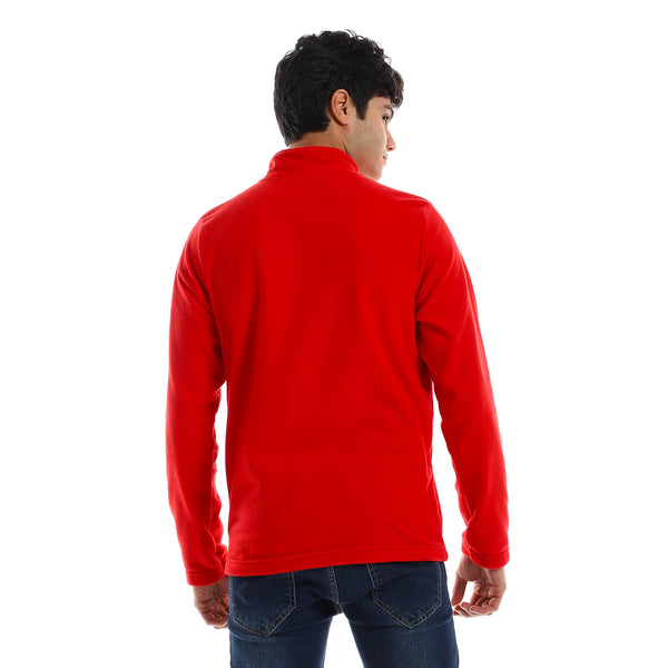 Kangroo_Pockets_Long_Sleeves_Sweater_-_Red