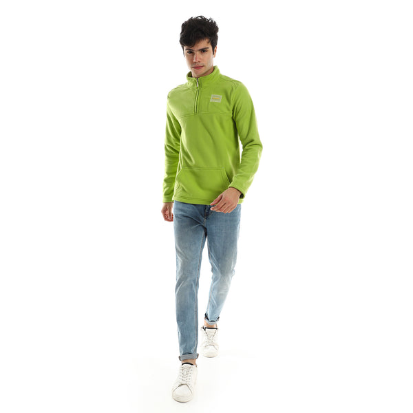 Hips_Length_Zip_Through_Neck_Sweater_-_Pistachio