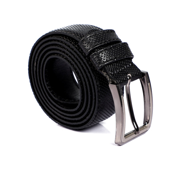 self_patterned_leather_belt_-_black