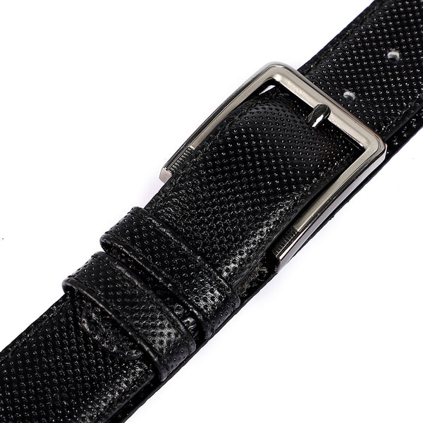self_patterned_leather_belt_-_black