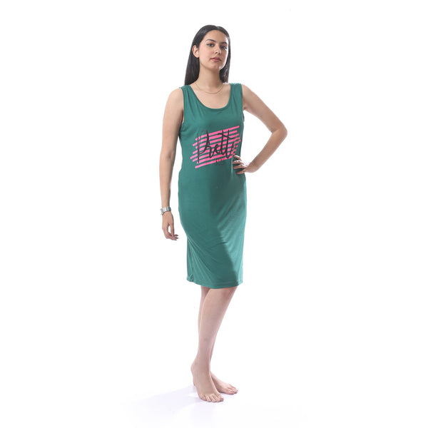 Comfortable_Round_Neck_Printed_Sleep_Shirt_-_Green,_Pink_&_Black