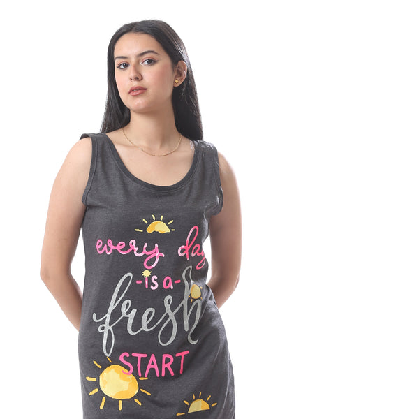 Quote_Printed_Sleeveless_Comfy_Sleep_Shirt_-_Dark_Grey,_Pink_&_Yellow