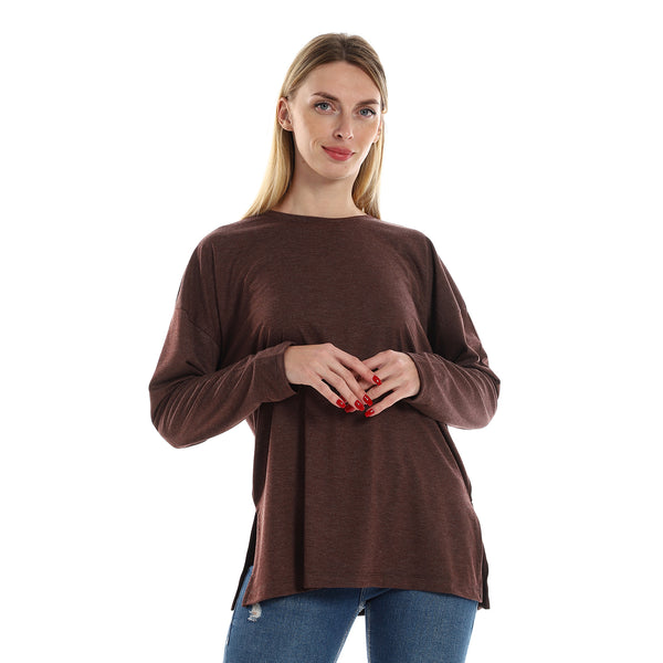 Long_Sleeves_Cotton_Slip_On_Tee_-_Heather_Brown