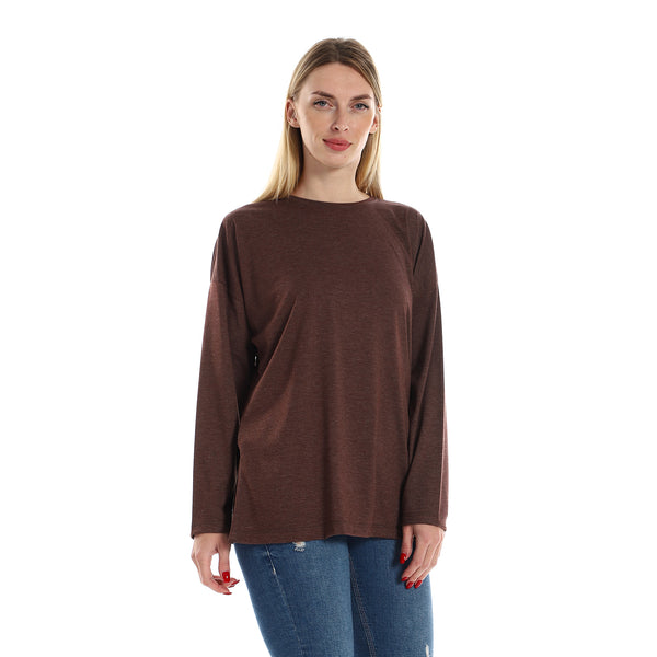 Long_Sleeves_Cotton_Slip_On_Tee_-_Heather_Brown