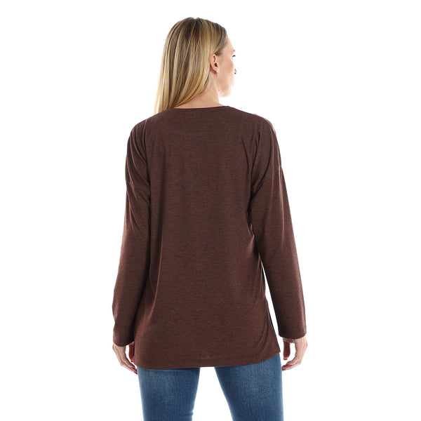 Long_Sleeves_Cotton_Slip_On_Tee_-_Heather_Brown