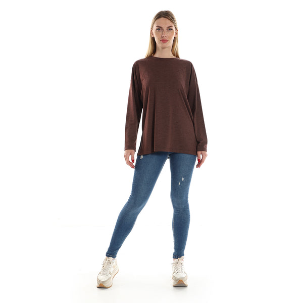Long_Sleeves_Cotton_Slip_On_Tee_-_Heather_Brown