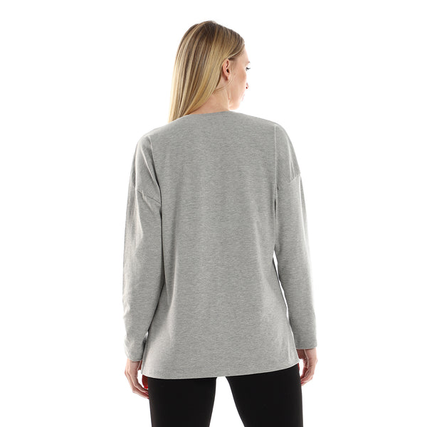 Hips_Length_Long_Sleeves_Tee_With_Side_Slits_-_Heather_Grey_