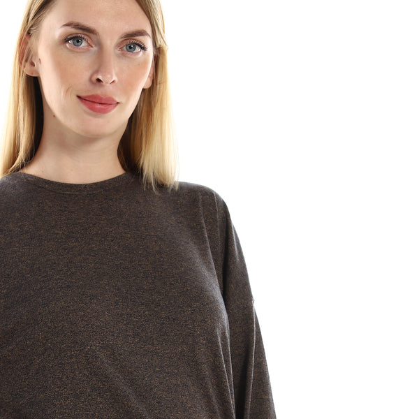 Round_Neck_Side_Slits_Cotton_Tee_-_Heather_Black