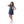 Load image into Gallery viewer, Girls Solid  Summer Denim Short Dress - Navy Blue
