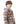 Load image into Gallery viewer, Boys Front Zipper Burnt Tartan Jacket -  Orange &amp; Grey
