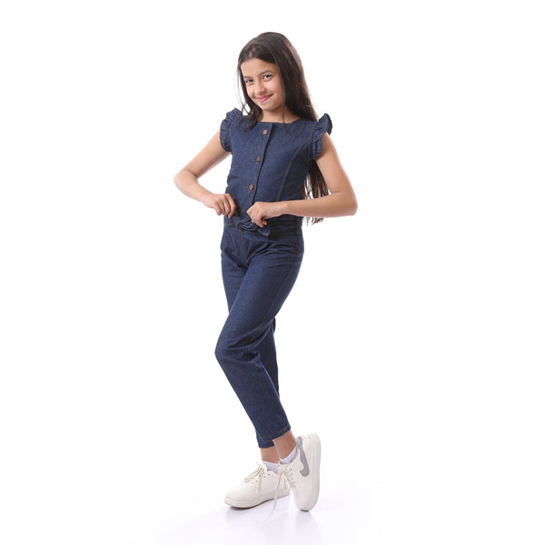 girls_buttoned_round_neck_denim_jumpsuit_-_navy_blue