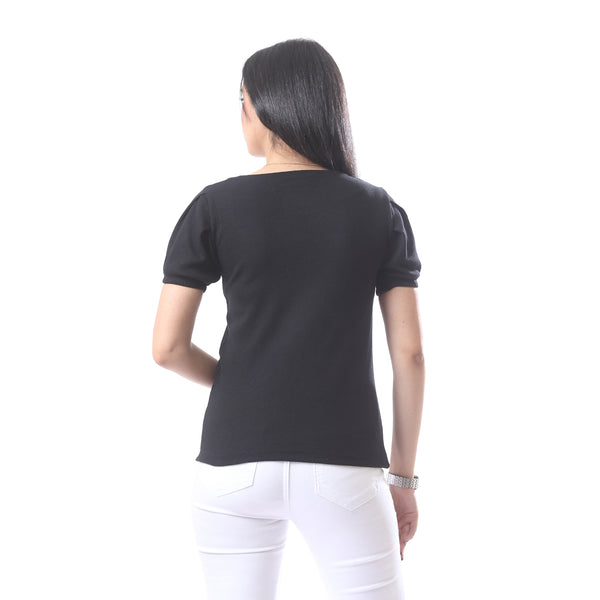 Essential_Short_Sleeves_Ribbed_Top_With_Square_Neckline_-_Black