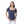 Load image into Gallery viewer, Short_Sleeves_Casual_Ribbed_Top_With_Square_Neckline_-_Navy_Blue
